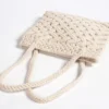 Boho Chic Hand-Knotted Macrame Shoulder Bag