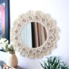 Handcrafted Boho Macrame Mirror