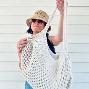 Handmade Cotton Mesh Shoulder Bag