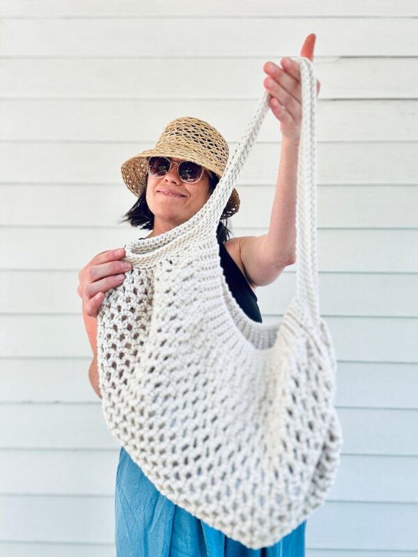 Handmade Cotton Mesh Shoulder Bag