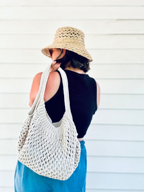 Handmade Cotton Mesh Shoulder Bag