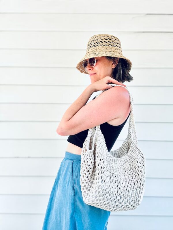 Handmade Cotton Mesh Shoulder Bag