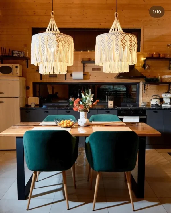 Handmade Macrame Lampshade
