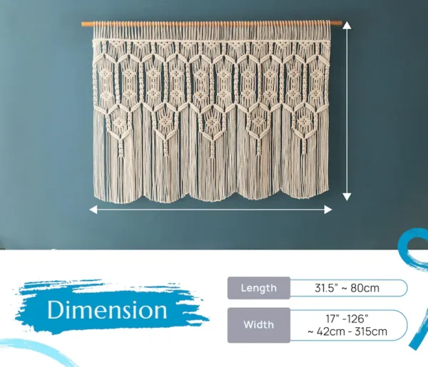 Boho Macramé Curtain