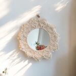 Handmade Boho Macrame Mirror