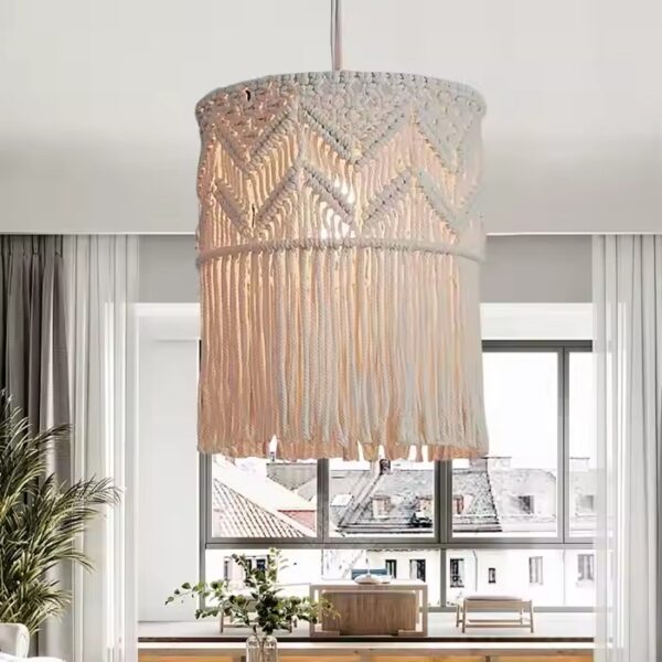 Modern Boho Macrame Lamp Shade