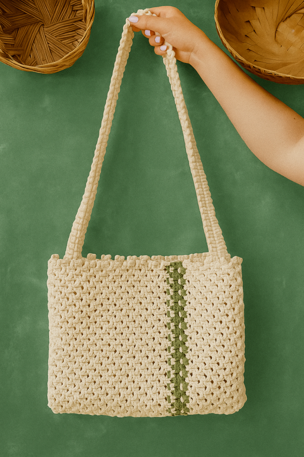 Handmade Boho Macrame Bag