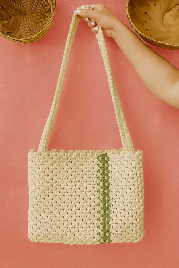 Handmade Boho Macrame Bag