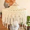 Boho Large Handmade Macrame Lampshade