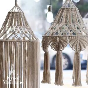 Handmade 100% Cotton Macrame Lamp Shade