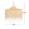 Boho Large Handmade Macrame Lampshade