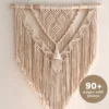 Layered Diamond Macrame Wall Hanging