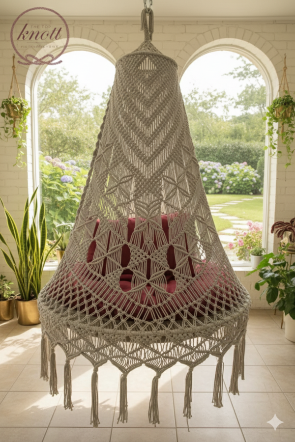 Bohemian Macramé Hanging Chair