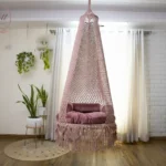 Elegant Handcrafted Macramé Swing by The Top Knott