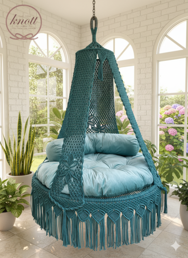 Luxurious Bohemian Macrame Hanging Chair
