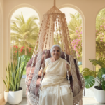 Macrame Hanging Swing Chair with Cushion