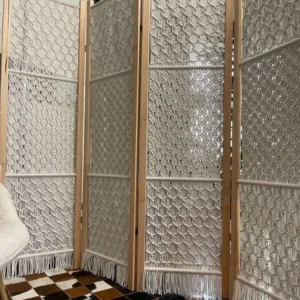 Boho Macrame Room Divider