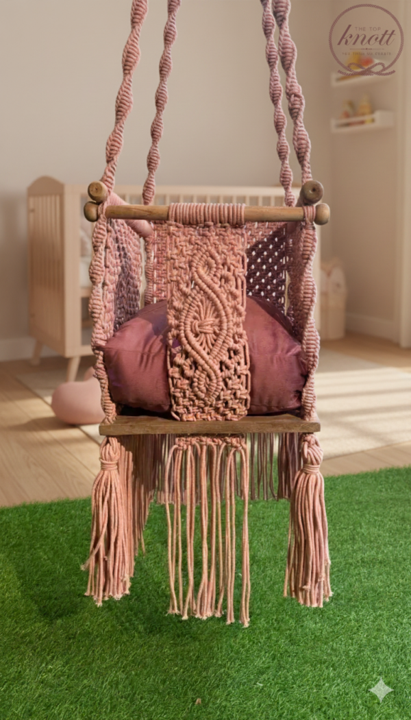Handcrafted Baby Macramé Swing