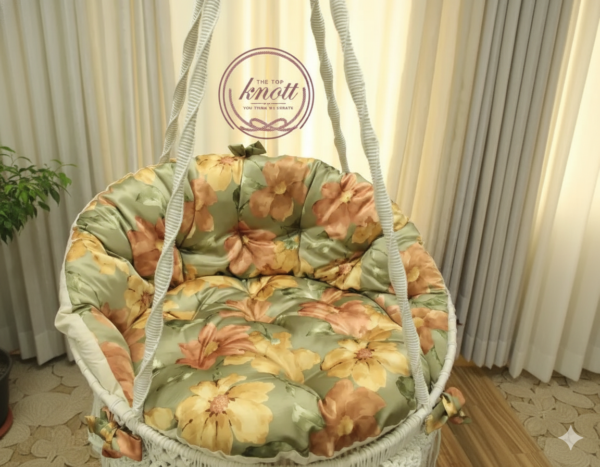 The Top Knott Premium Macrame Hanging Swing Chair