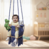 The Top Knott Premium Baby Macrame Swing