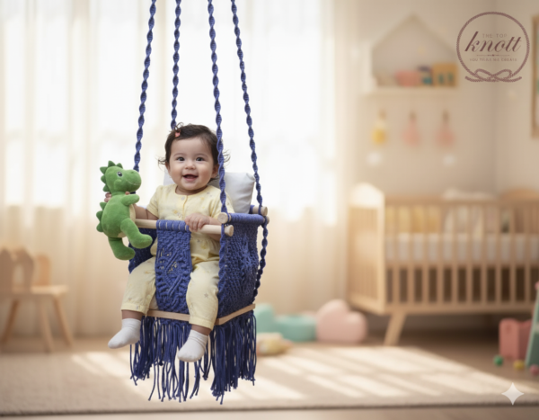 The Top Knott Premium Baby Macrame Swing