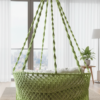 Fresh Green Macrame Hanging Chair