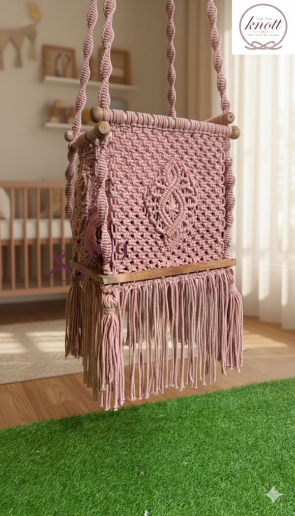 Handcrafted Baby Macramé Swing