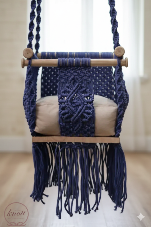 The Top Knott Premium Baby Macrame Swing