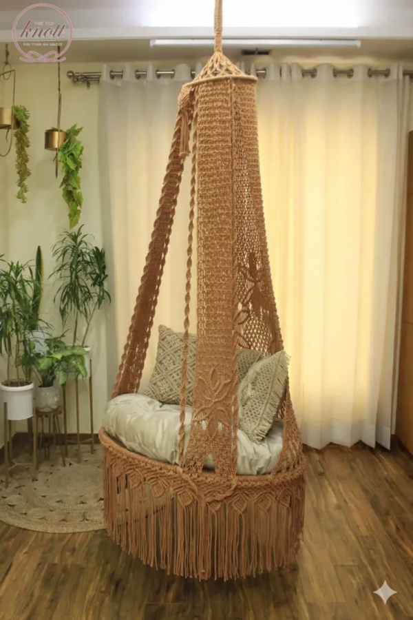 Handcrafted Macrame Hanging Swing Chair
