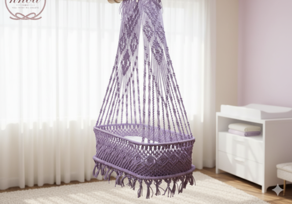 The Top Knott Paris Macramé Baby Cradle