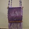 The Top Knott Handcrafted Purple Baby Macrame Swing