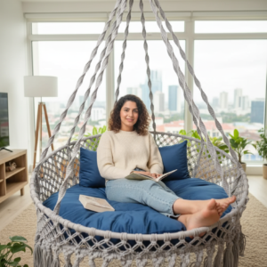 Cozy Macrame Hanging Chair