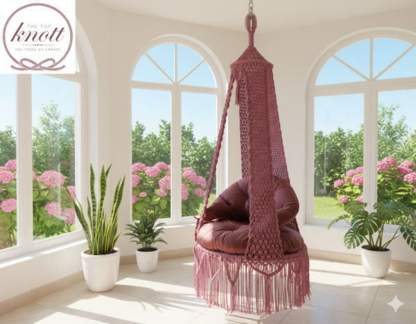 Handmade Macrame Hanging Swing Chair