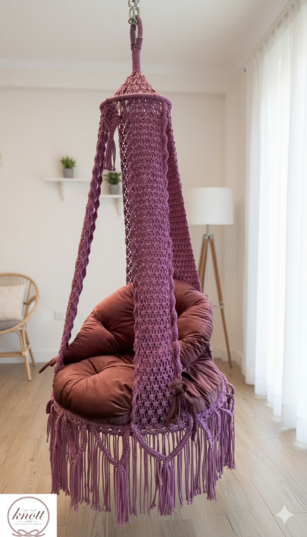 Handmade Macrame Hanging Swing Chair