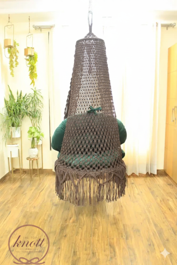 Elegant Macramé Hanging Chair for Indoor Bliss