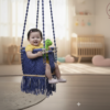 The Top Knott Premium Baby Macrame Swing