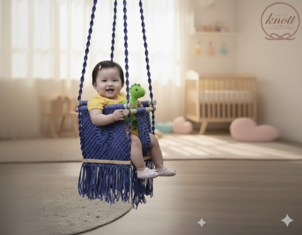 The Top Knott Premium Baby Macrame Swing