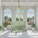 The Top Knott Handwoven Macramé Baby Cradle