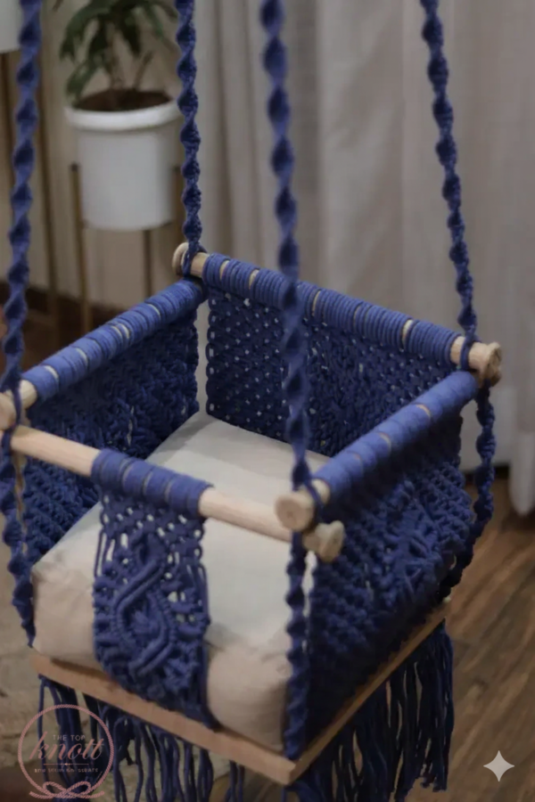 The Top Knott Premium Baby Macrame Swing