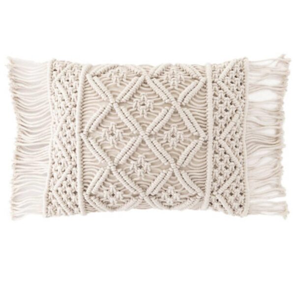 The Top Knott Handmade Rectangular Macrame Cushion Cover