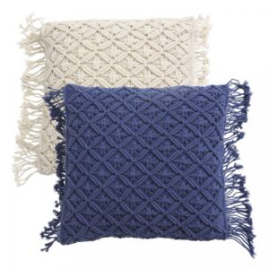 The Top Knott Handcrafted Macrame Cushion Cover Set