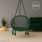 Elegant Green Rope Hanging Chair Swing
