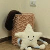 Cute Star Plush Toy Beside Decorative Storage Basket