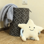 Handcrafted Grey Macrame Storage Basket