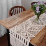 Handwoven Boho Macramé Table Runner