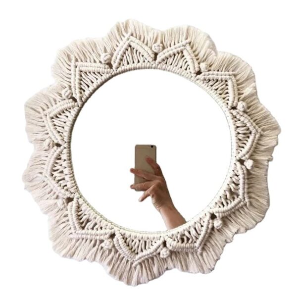 Bohemian Macramé Wall Mirror
