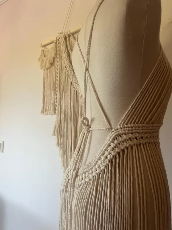 Handmade Macramé Fringe Dress