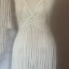 Handmade Macramé Fringe Dress