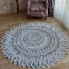 Handcrafted Boho Macrame Round Rug