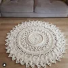 Handcrafted Boho Macrame Round Rug